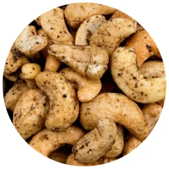 Cashewpähkinä, tellicherry-pippuri & suola