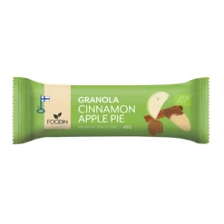 Granolapatukka Cinnamon Apple, Foodin, 40 g, luomu