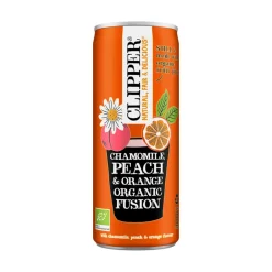 Hiilihapoton juoma, kamomilla, persikka & appelsiini, Clipper, 250 ml