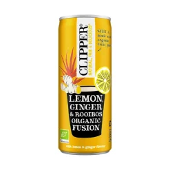 Hiilihapoton juoma, sitruuna, inkivääri & rooibos, Clipper, 250 ml