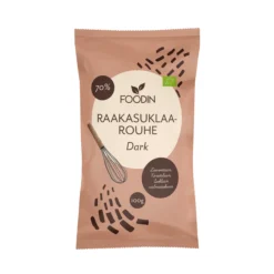 Raakasuklaarouhe Dark, luomu, Foodin, 100 g